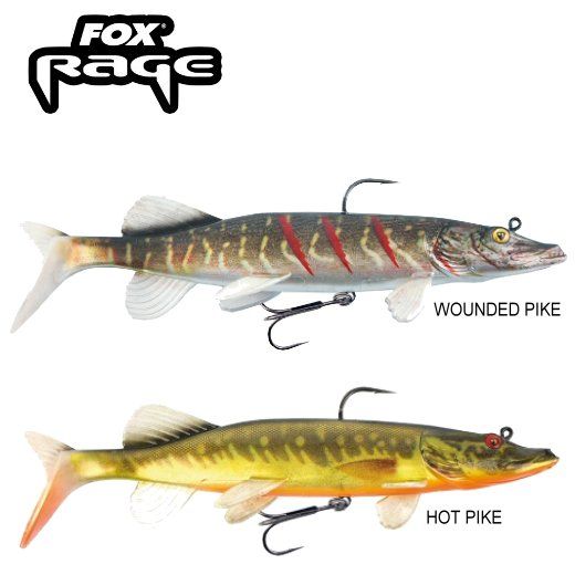 Hot Pike Fox Rage goma pescado montado-Shallow Replicant Pike 20cm s.n
