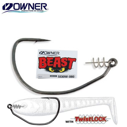 Anzuelo Owner 5130 Shank Twistlock Beast